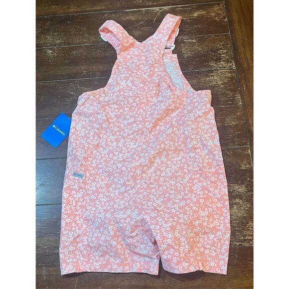 Columbia Youth Girls Washed Out Playsuit, Salmon Rose Funflower, Medium - Picture 4 of 6